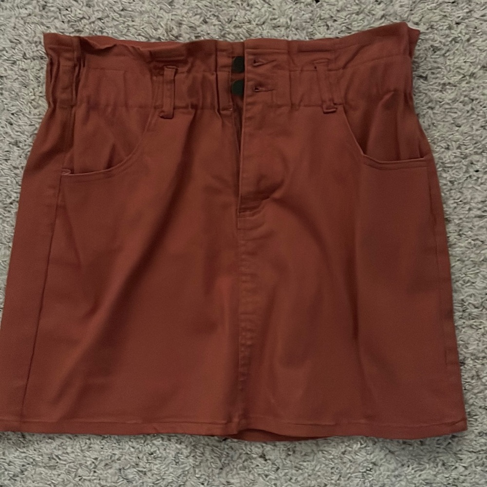 Rust Orange Skirt Large